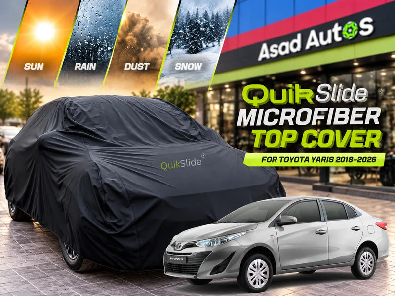 QuikSlide Microfiber Top Cover for Toyota Yaris 2018–2026