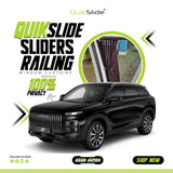 QuikSlide Railing Curtains for Jaecoo J7 2025-2026 Custom Fit Sliding Window Sun Shades