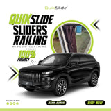 QuikSlide Railing Curtains for Jaecoo J7 2025-2026 Custom Fit Sliding Window Sun Shades
