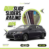 QuikSlide Slider Railing Curtains For Lexus CT 200H (2011 - 2022) — Car Window Shades & Railing Curtains
