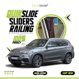QuikSlide Sliders Railing Curtains BMW X5 Gen3 (2013–2018) – Premium Car Curtains for Privacy & UV Protection