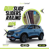 QuikSlide Sliders Railing Curtains Chery Tiggo 4 Gen1 (2021–2023) Custom-Fit Car Curtains – UV Protection and Privacy
