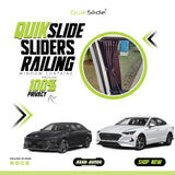 QuikSlide Sliders Railing Curtains For Hyundai Sonata Gen8 (2021 - 2023) — Car Window Shades & Railing Curtains