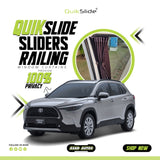 QuikSlide Sliders Railing Curtains For Toyota Cross 2022-2025