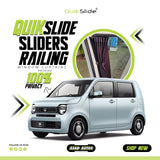 QuikSlide Sliders Railing Curtains Honda N WGN Gen2 (2020–2024) Premium Car Curtains – Sun Protection & Privacy