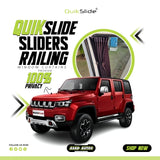 QuikSlide Sliders Railing Curtains for BAIC BJ40 Gen1 (2022-2023) | Sunshade & Privacy