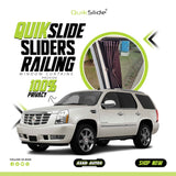 QuikSlide Sliders Railing Curtains for Cadillac Escalade 2008-2013