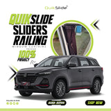 QuikSlide Sliders Railing Curtains for Changan Oshan X7 Gen1 (2021-2023) – Custom Fit Premium Privacy Shades with Sun Protection and UV Block"