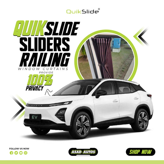 QuikSlide Sliders Railing Curtains for Chery Omoda E5 2022-2025