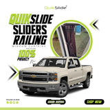 QuikSlide Sliders Railing Curtains for Chevrolet Silverado Gen2 Sierra Gen3 2013-2018