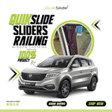 QuikSlide Sliders Railing Curtains for DFSK Glory 580 Gen1 (2020-2025) | Premium Car Curtains | Privacy & UV Protection
