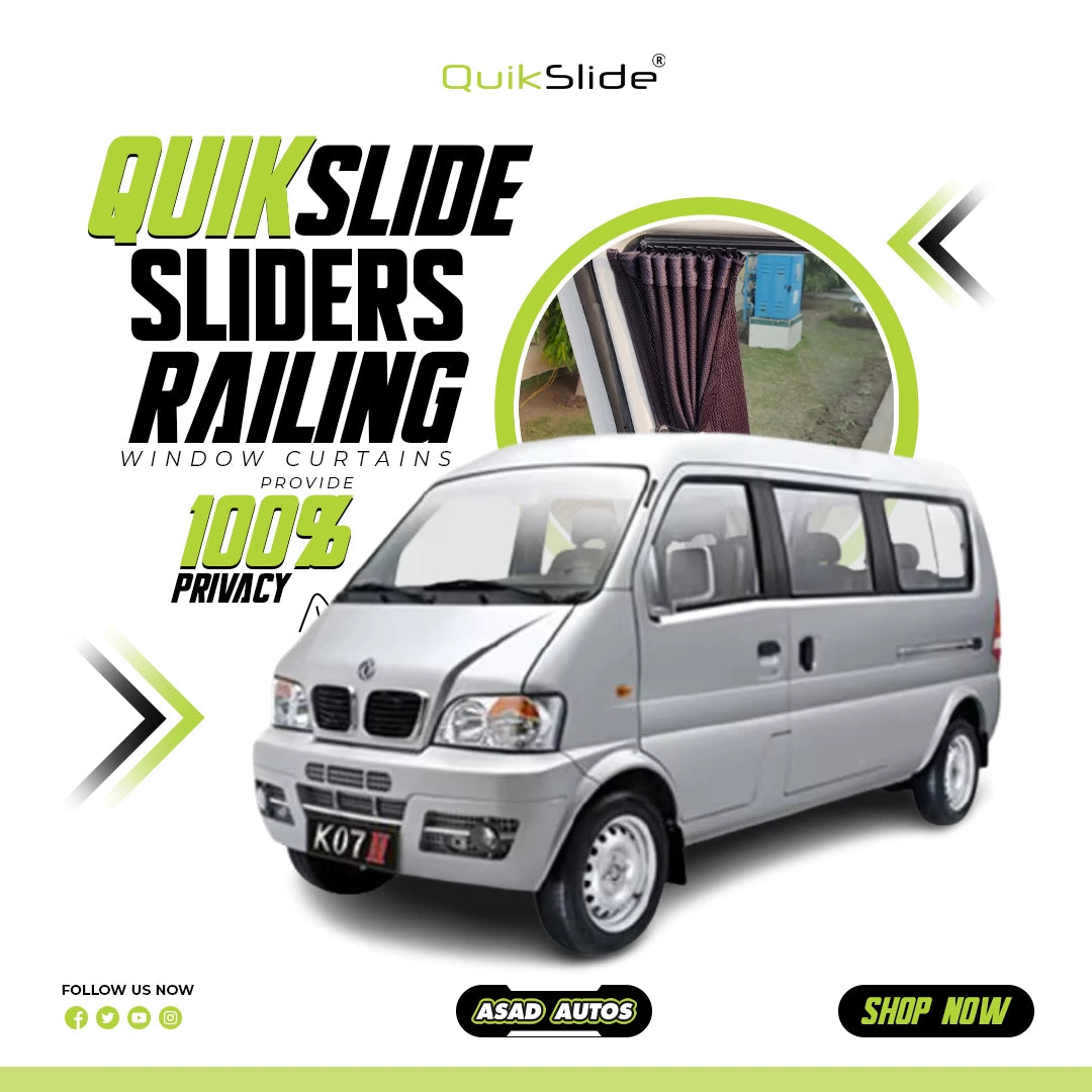 QuikSlide Sliders Railing Curtains for DFSK K07 Gen1 2005–2024