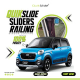 QuikSlide Sliders Railing Curtains for Daihatsu Cast Activa Gen1 (2015-2023) – Premium Privacy & Sun Protection"
