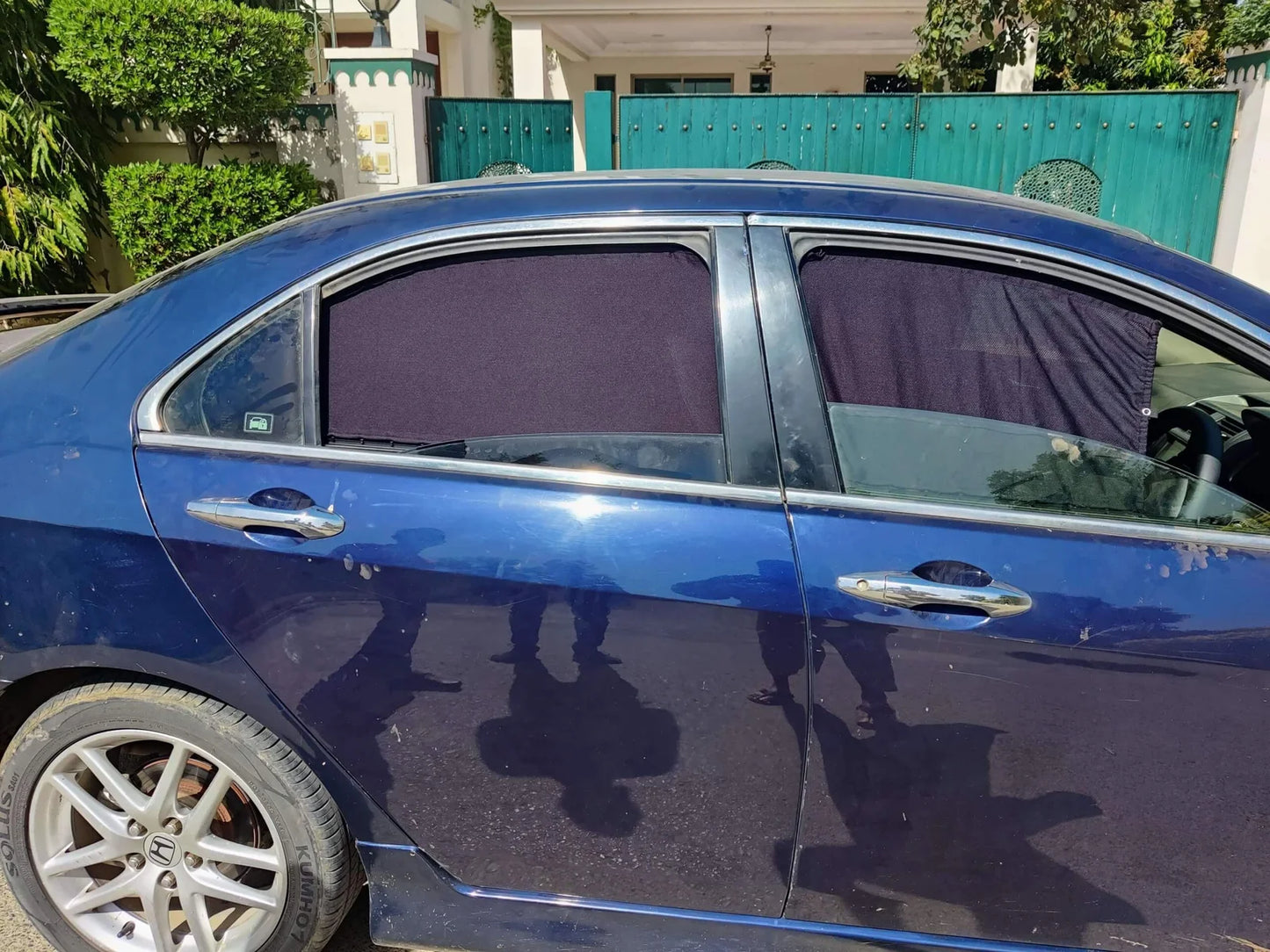 QuikSlide Sliders Railing Curtains for Honda Accord 5th (2002-2008) – Premium Sun Protection & Privacy