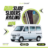 QuikSlide Sliders Railing Curtains for Honda Acty Van Gen3 (1999-2009) – Privacy & Sun Protection