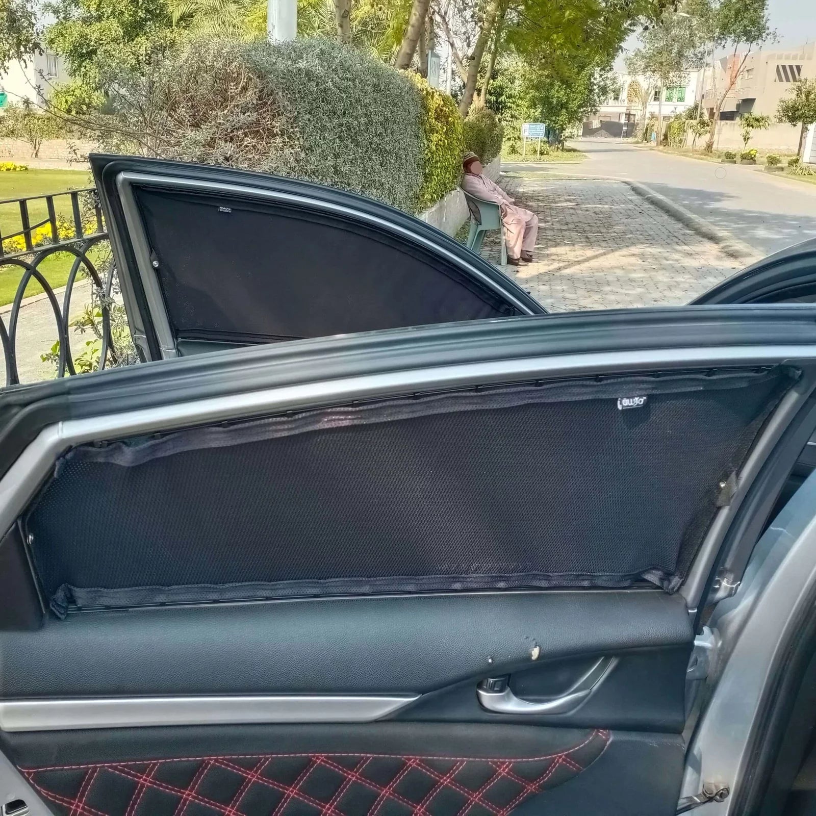 QuikSlide Sliders Railing Curtains for Honda Civic 2016-2021 (10th Generation) – UV Protection and Privacy Accessory