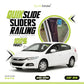 QuikSlide Sliders Railing Curtains for Honda Insight 2nd Gen (2009-2014) – Premium Privacy and Sun Protection