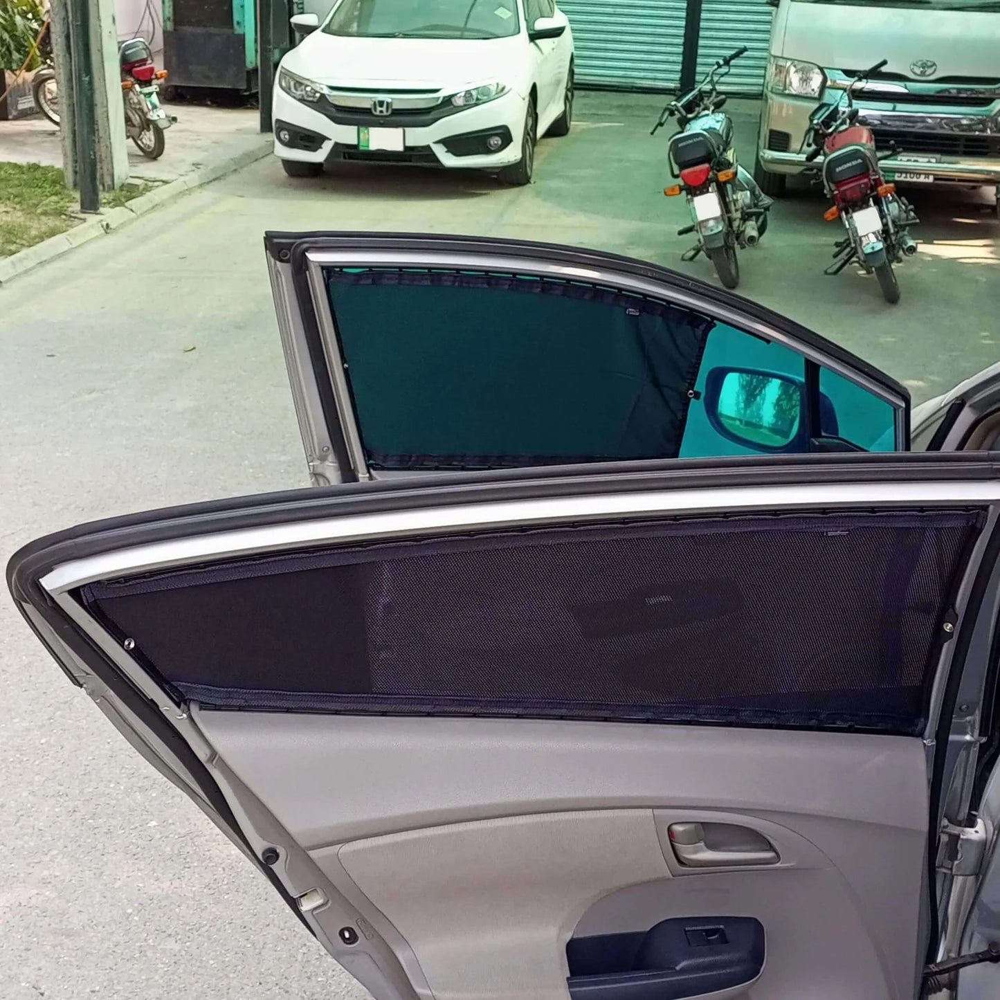 QuikSlide Sliders Railing Curtains for Honda Insight 2nd Gen (2009-2014) – Premium Privacy and Sun Protection