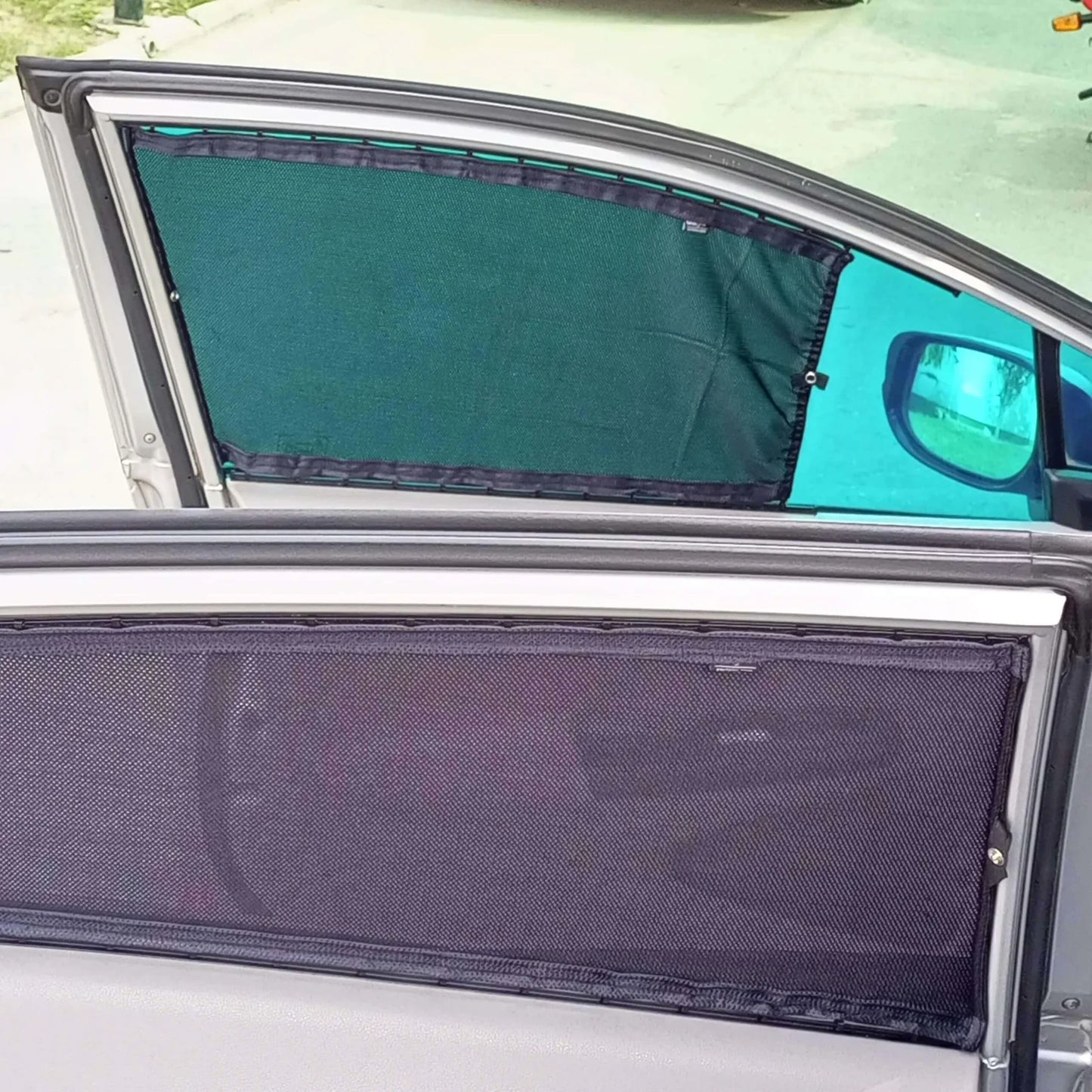 QuikSlide Sliders Railing Curtains for Honda Insight 2nd Gen (2009-2014) – Premium Privacy and Sun Protection