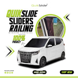 QuikSlide Sliders Railing Curtains for Honri Boma EV Gen1 2024–2025 car window sun shades with UV protection and privacy coverage