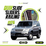 QuikSlide Sliders Railing Curtains for Hyundai Terracan 2001-2011 Gen1
