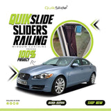 QuikSlide Sliders Railing Curtains for Jaguar XF X250 Gen1 2008-2015