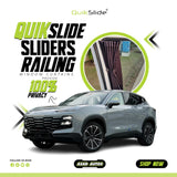 QuikSlide Sliders Railing Curtains for Jetour Dashing Gen3 2022–2026 Car Window Sun Shades