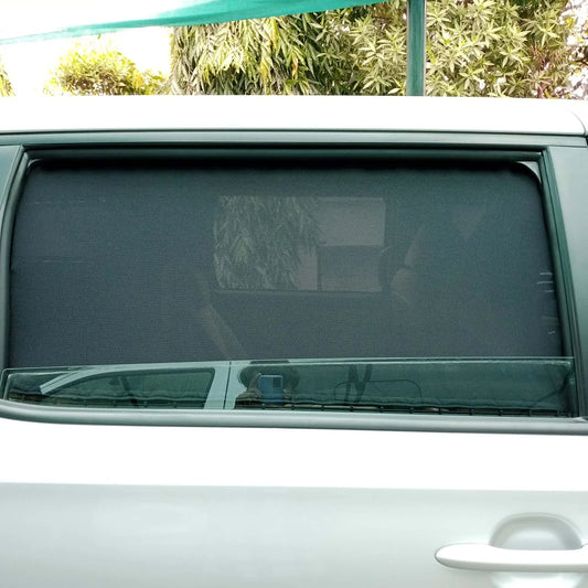 QuikSlide Sliders Railing Curtains for Kia Carnival 3rd Gen (2018-2020) – Superior Privacy and Sun Protection."
