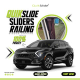 QuikSlide Sliders Railing Curtains for Kia Sportage Gen5 (2023–2025) – Premium Sunshade Privacy Set