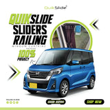 QuikSlide Sliders Railing Curtains for Mitsubishi Ek Space Gen1 (2014-2020) – Premium Privacy Shades for Enhanced Comfort and UV Protection"