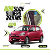 QuikSlide Sliders Railing Curtains for Mitsubishi Mira e:S 2017 - 2023 2nd