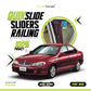 QuikSlide Sliders Railing Curtains for Nissan Bluebird Sylphy Gen1 (2000–2004) – Premium Sun Protection & Privacy Car Curtains