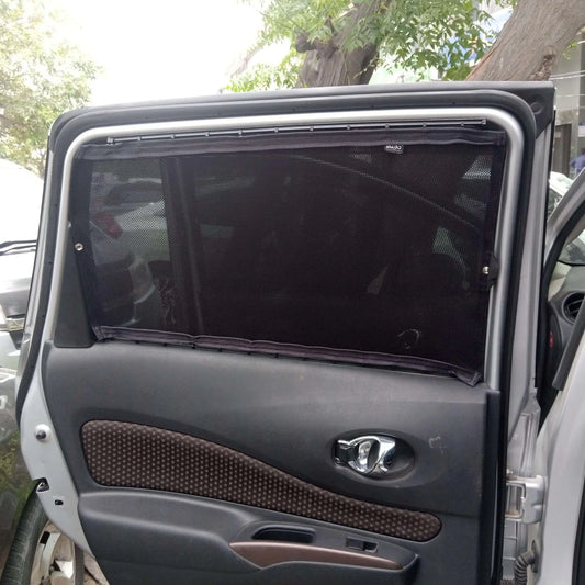 QuikSlide Sliders Railing Curtains for Nissan Note 2nd Gen (2012-2020 e-Note) – Enhanced Privacy and Sun Protection