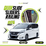 QuikSlide Sliders Railing Curtains for Nissan Serena Gen5 2016-2022