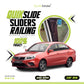 QuikSlide Sliders Railing Curtains for Proton Saga 3rd Gen (2021-2023) – Ultimate Sun Protection and Privacy"
