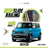 QuikSlide Sliders Railing Curtains for Suzuki Hustler Gen1 (2014-2019) – Premium Privacy & Sun Protection"

