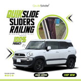 QuikSlide Sliders Railing Curtains for Suzuki WagonR Gen5 (2012-2017) – Premium Privacy & Sun Protection"
