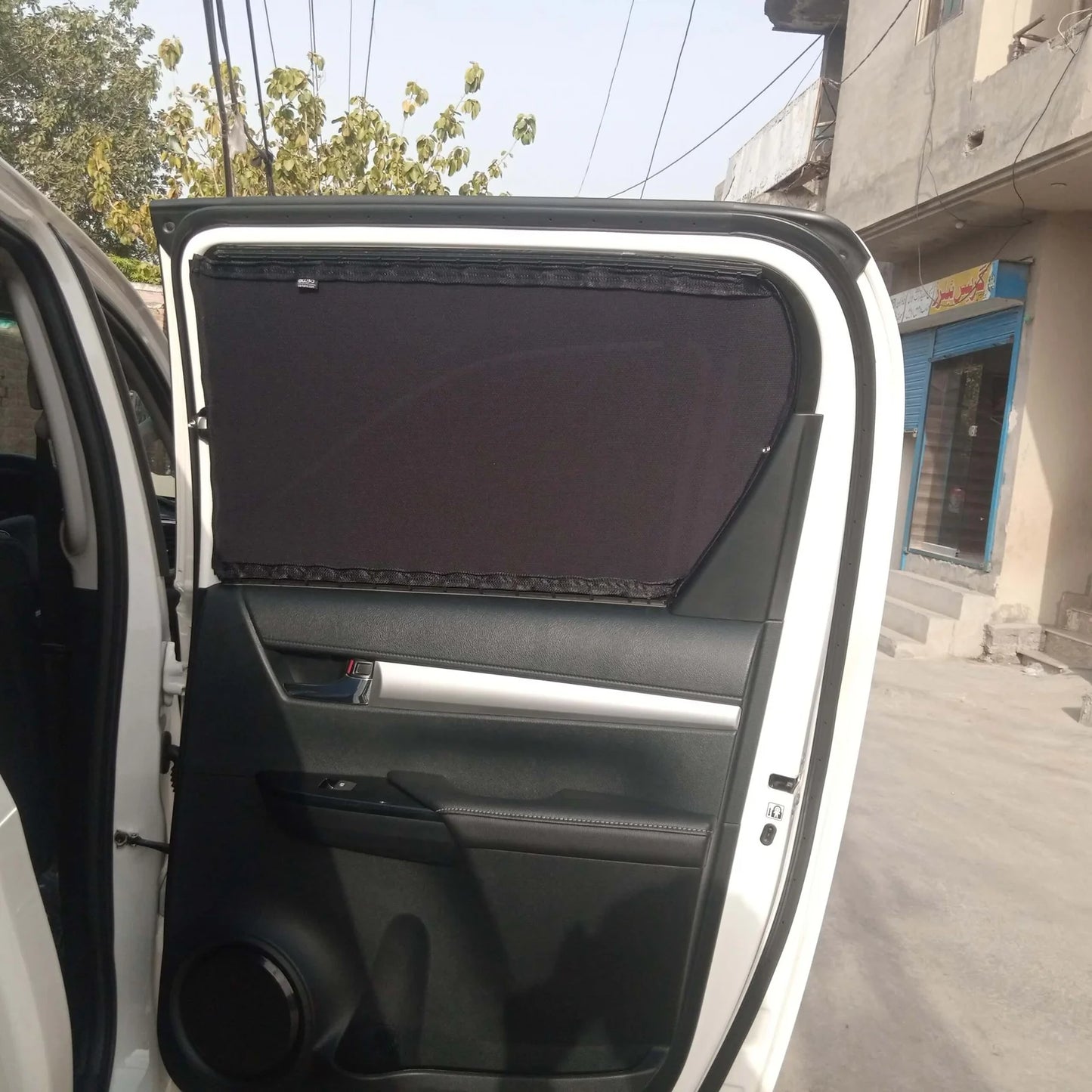 QuikSlide Sliders Railing Curtains for Toyota Hilux 8th Gen (2016-2023) – Premium Privacy Shades with Sun Protection and UV Block