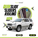 QuikSlide Sliders Railing Curtains for Toyota Hilux Surf Gen3 (1995-2002) | Sunshade & Privacy