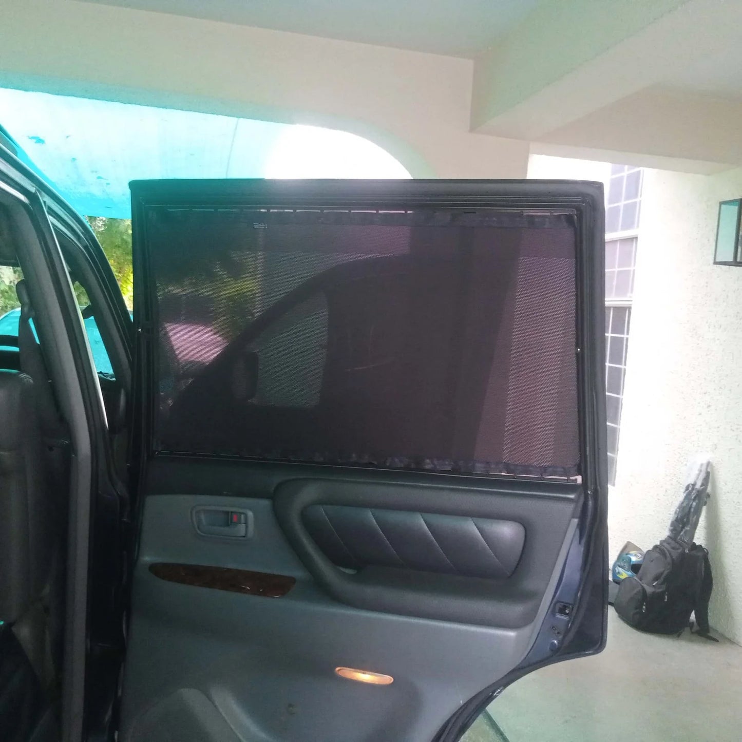 QuikSlide Sliders Railing Curtains for Toyota Land Cruiser 1998 - 2007 J100 – Ultimate Sun Protection & Privacy"