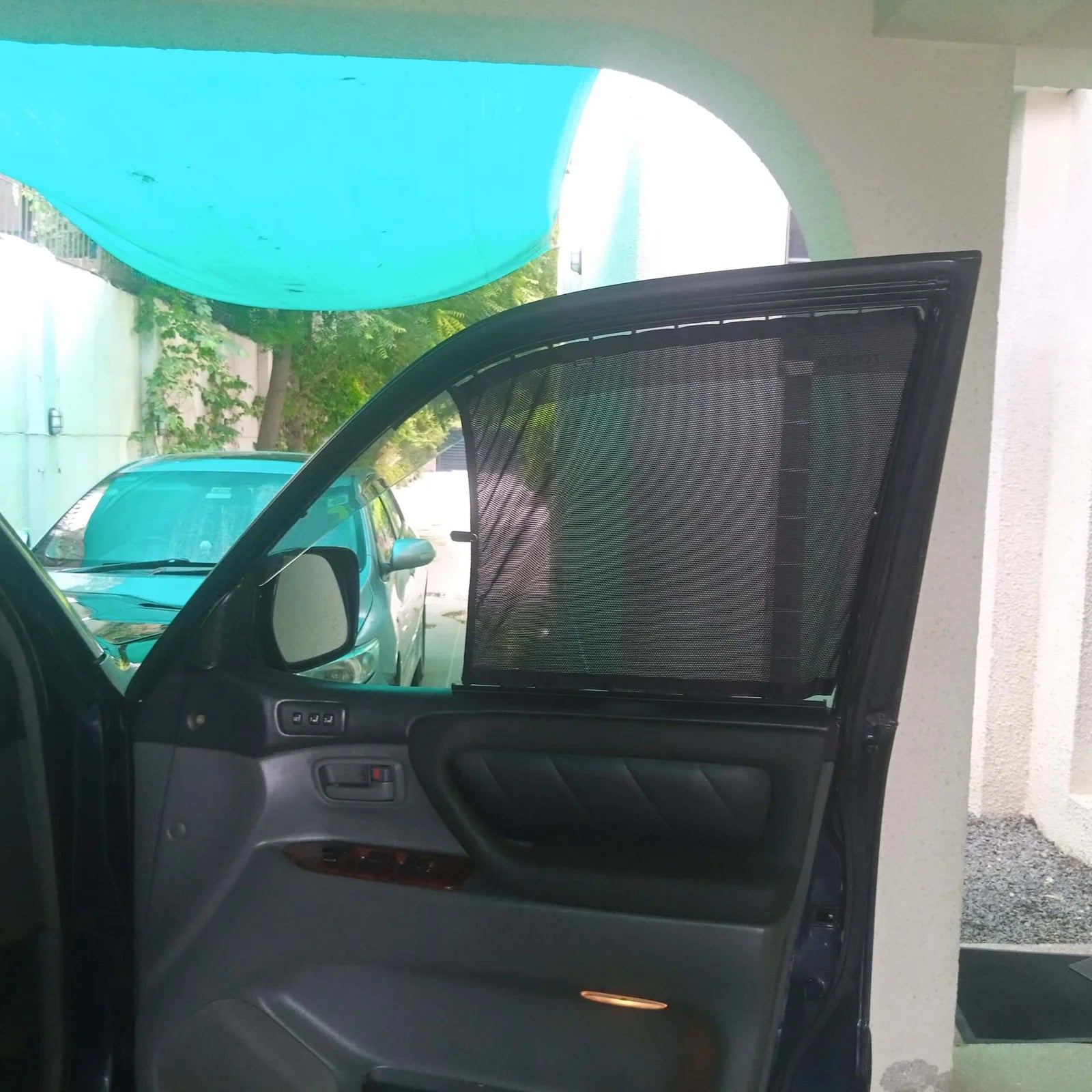 QuikSlide Sliders Railing Curtains for Toyota Land Cruiser 1998 - 2007 J100 – Ultimate Sun Protection & Privacy"