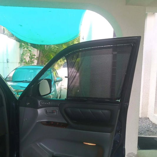 QuikSlide Sliders Railing Curtains for Toyota Land Cruiser 1998 - 2007 J100 – Ultimate Sun Protection & Privacy"