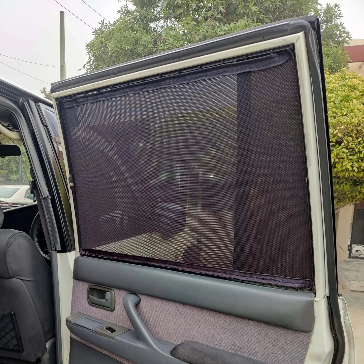 QuikSlide Sliders Railing Curtains for Toyota Land Cruiser J80 (1990-1997) – Premium Privacy and Sun Protection"