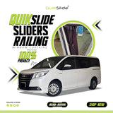 QuikSlide Sliders Railing Curtains for Toyota Noah (Voxy) Gen3 (2014-2021) | Sunshade & Privacy