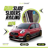 QuikSlide Sliders Railing Curtains for Toyota Passo 2016 - 2020 3rd – Ultimate Sun Protection & Privacy