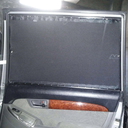 QuikSlide Sliders Railing Curtains for Toyota Prado 2002 - 2009 J120 – Enhanced Sun Protection & Privacy"
