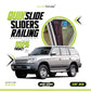 QuikSlide Sliders Railing Curtains for Toyota Prado J90 (1996-2002) – Premium Privacy and Sun Protection"
