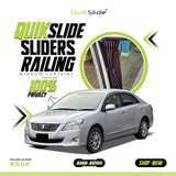 QuikSlide Sliders Railing Curtains for Toyota Premio 2nd Gen (2007-2021) – Premium Privacy and Sun Protection"
