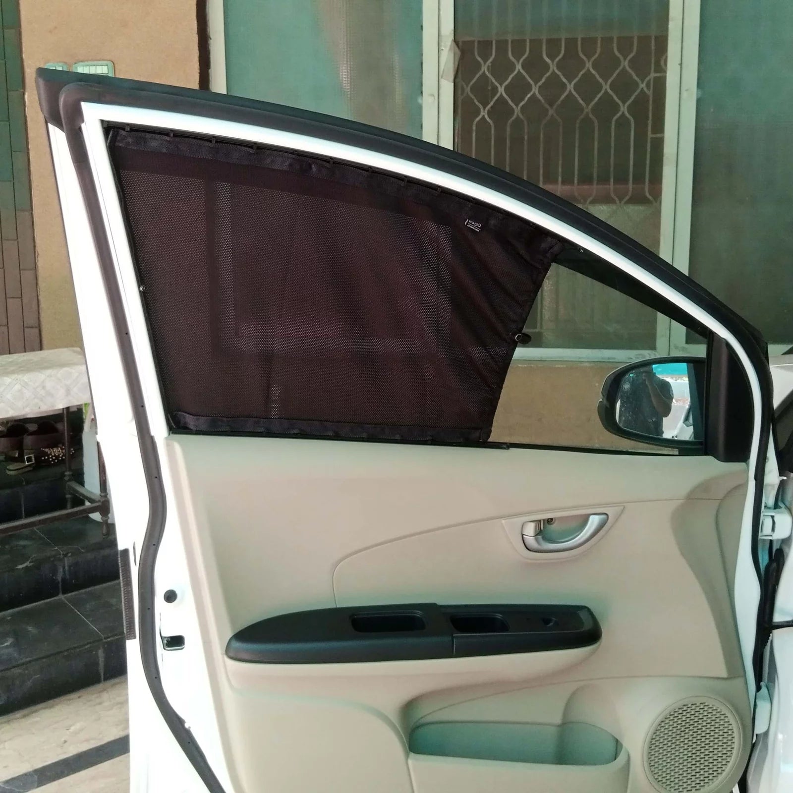 QuikSlide Sliders Railing Curtains installed in Honda BR-V 2017-2023 (1st Gen)"
