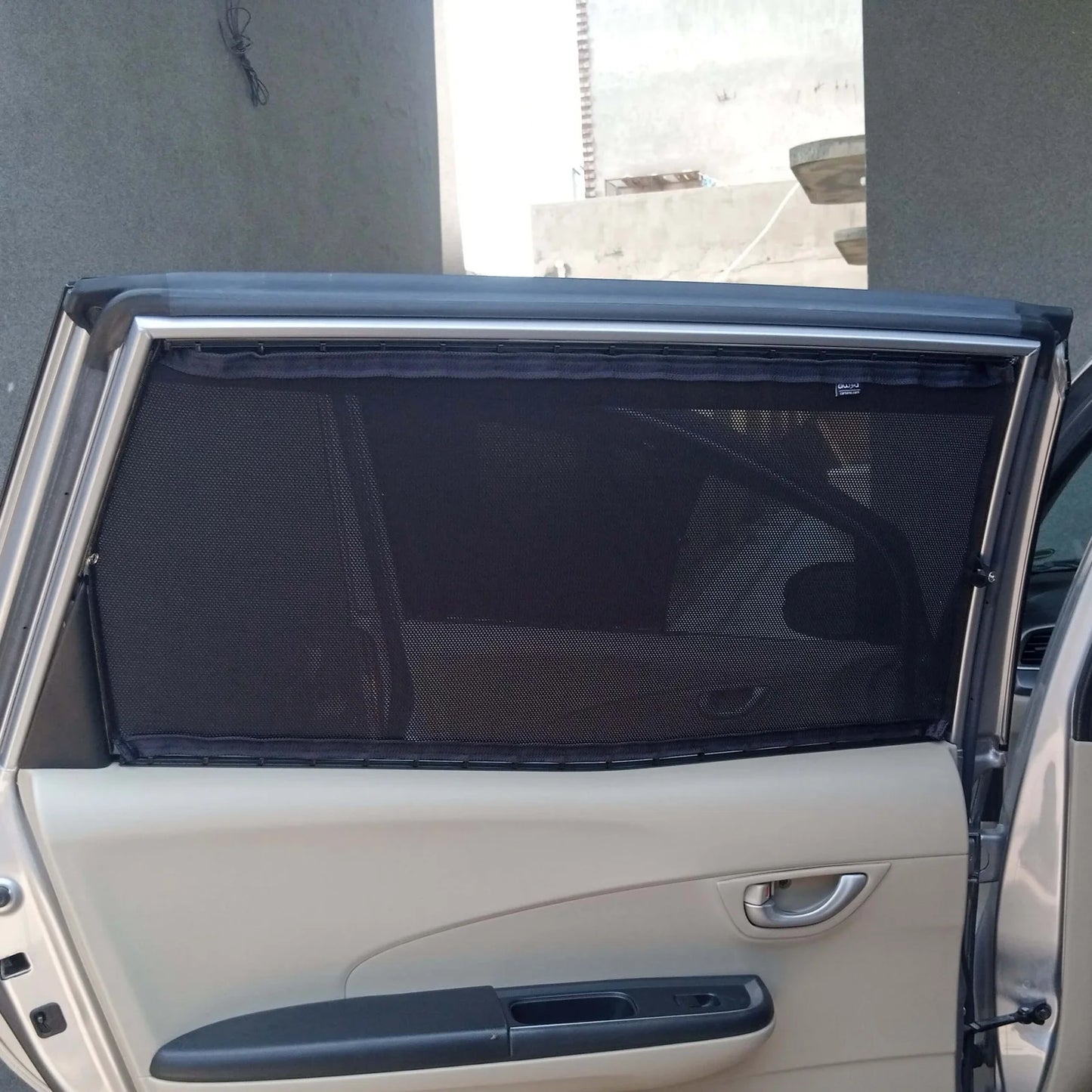 QuikSlide Sliders Railing Curtains installed in Honda BR-V 2017-2023 (1st Gen)"
